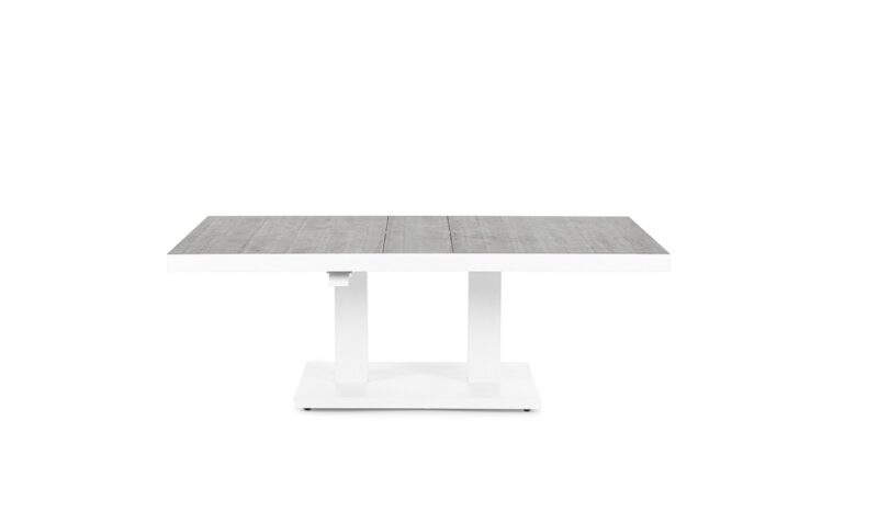Truman - Mesa elevable de 140 cm - Blanco - Imagen 5