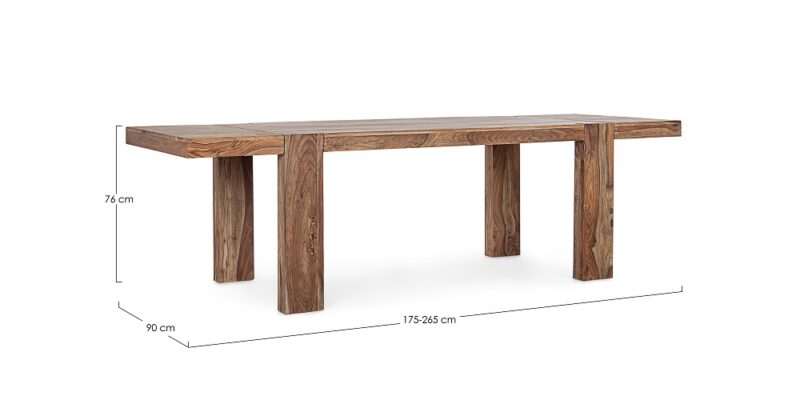 Sunderland - Mesa de 175 x 90 cm Ext. a 265 - Imagen 5