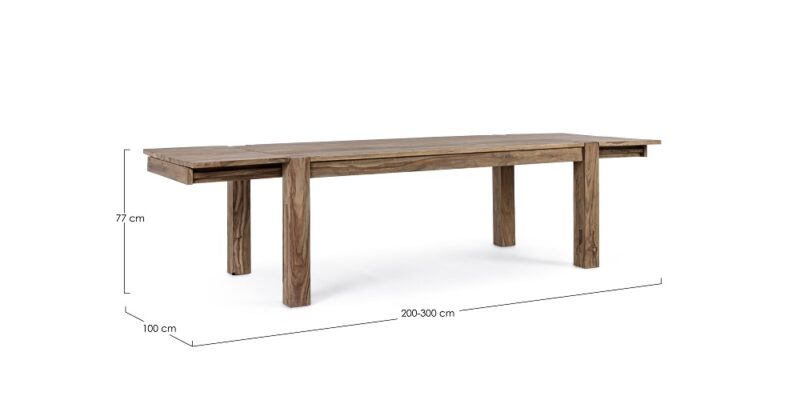 Salford - Mesa de 200 x 100 cm Ext. a 300 cm - Imagen 5