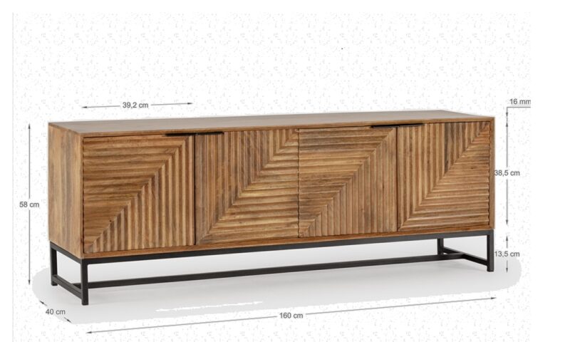 Nereida - Mueble TV de 160 cm, 4P - Imagen 6