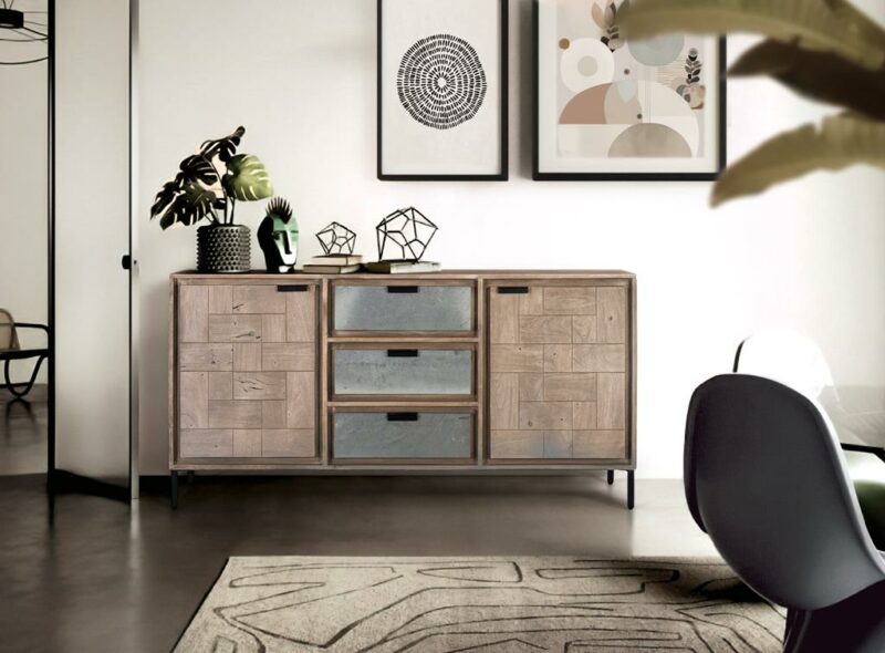 Bangla - Aparador de 160 cm con 2P/3C - Imagen 8