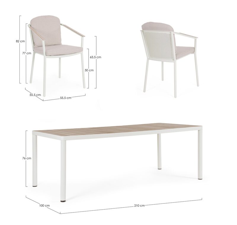 Ulises - Conjunto comedor de exterior Vapor - Imagen 7