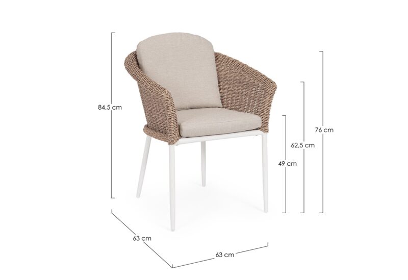 Oceana - Silla de exterior, Vapor/Natural - Imagen 7