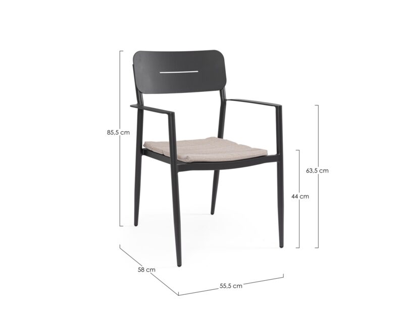 Nebula - Silla de exterior Antracita - Imagen 6