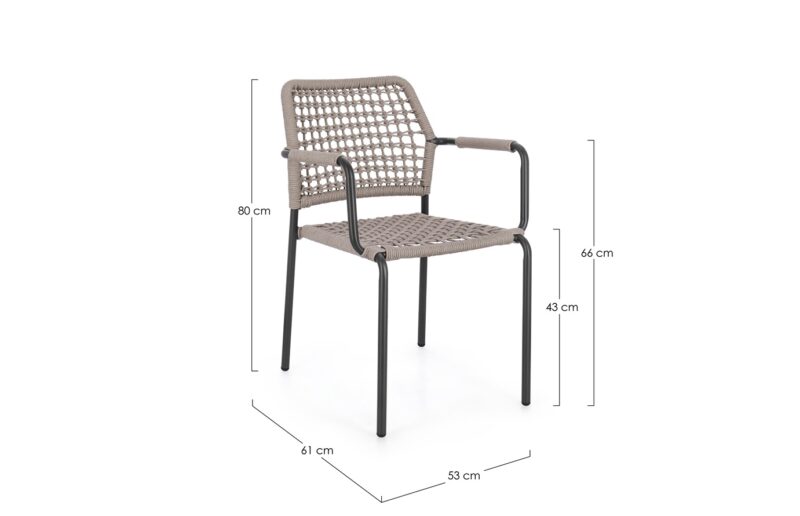 Rajada - Sillón de exterior, Khaki - Apilables - Imagen 7
