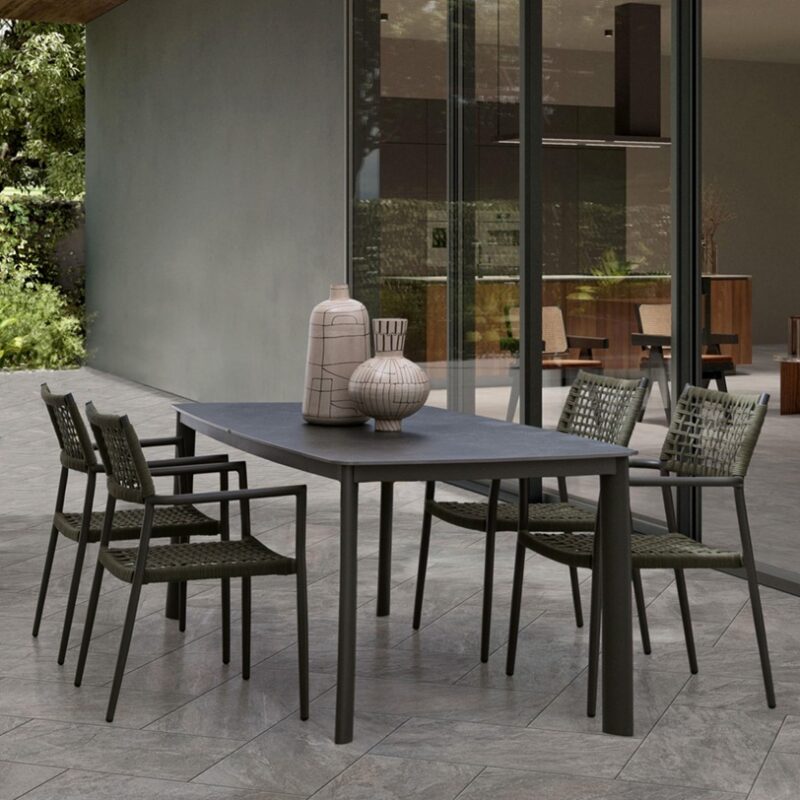 Rajada - Sillón de exterior, Verde - Apilables - Imagen 10