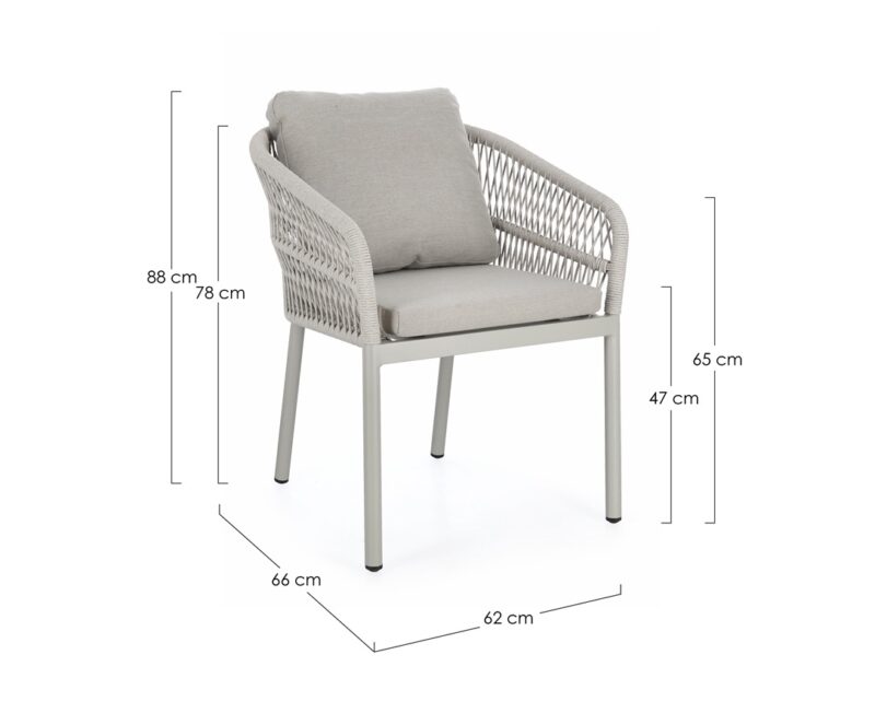 Galdana - Silla de exterior, Saturn - Apilables - Imagen 7