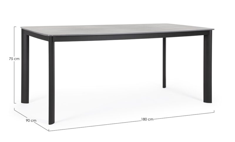 Alcora - Mesa de exterior de 180 cm - Antracita - Imagen 3