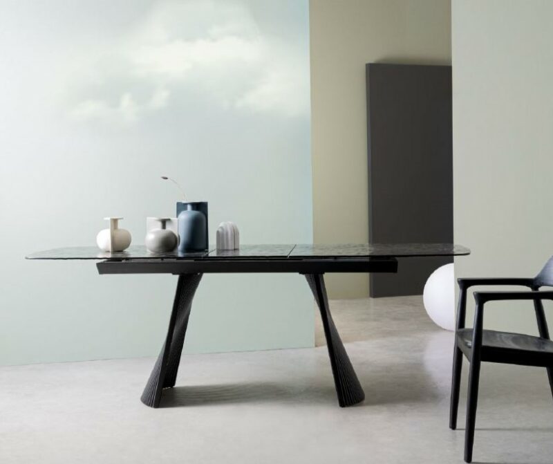Oliver - Mesa Extensible de 180 x 90 cm Vidrio - Imagen 8