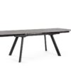 Jarkko - Mesa Extensible de 160 x 90 cm Negro