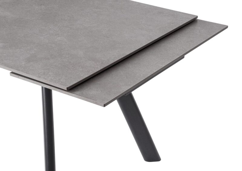 Jarkko - Mesa Extensible de 160 x 90 cm Negro - Imagen 5