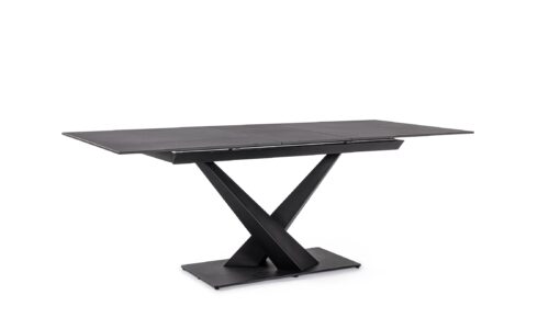 Johannes - Mesa Extensible de 160 x 90 cm Negro