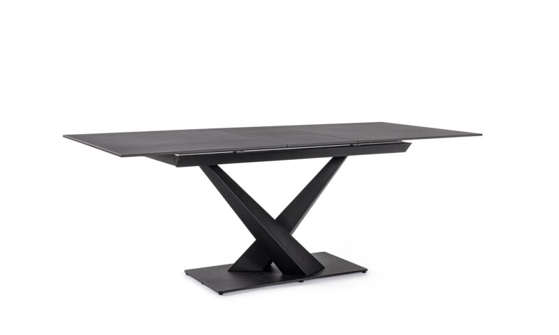 Johannes - Mesa Extensible de 160 x 90 cm Negro