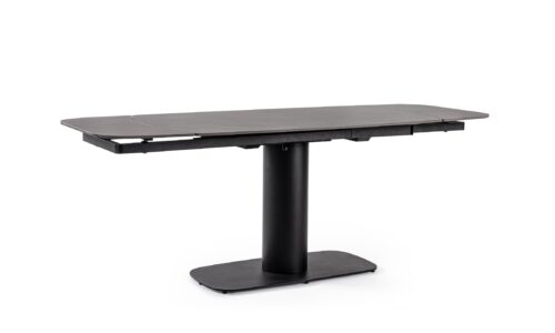 Jeremias - Mesa Extensible de 140 x 80 cm Negro
