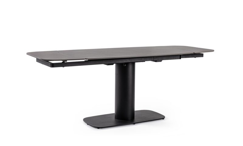 Jeremias - Mesa Extensible de 140 x 80 cm Negro