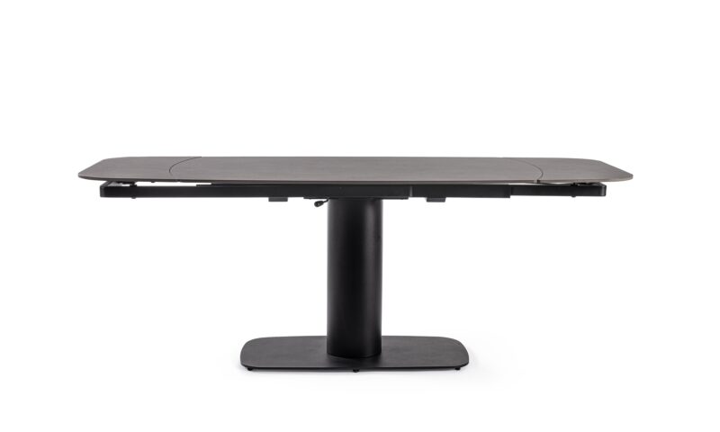Jeremias - Mesa Extensible de 140 x 80 cm Negro - Imagen 3