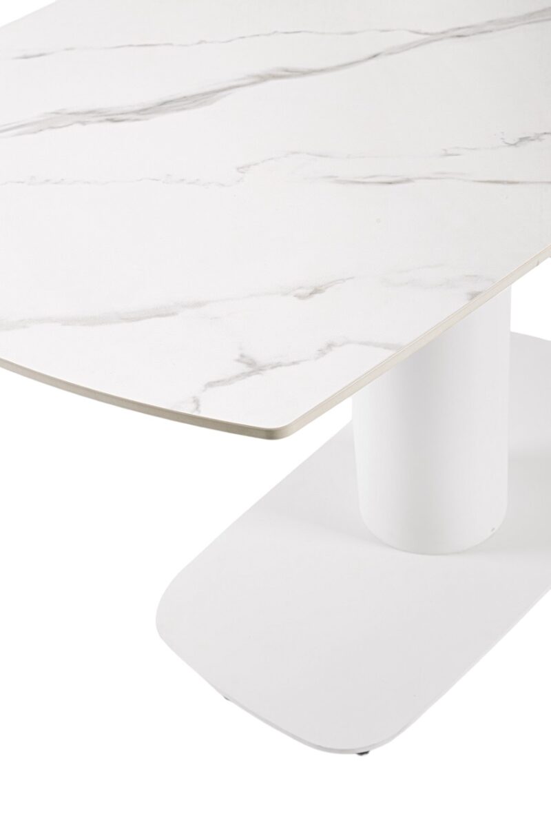 Jeremias - Mesa Extensible de 140 x 80 cm Blanco - Imagen 5