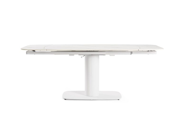 Jeremias - Mesa Extensible de 140 x 80 cm Blanco - Imagen 3