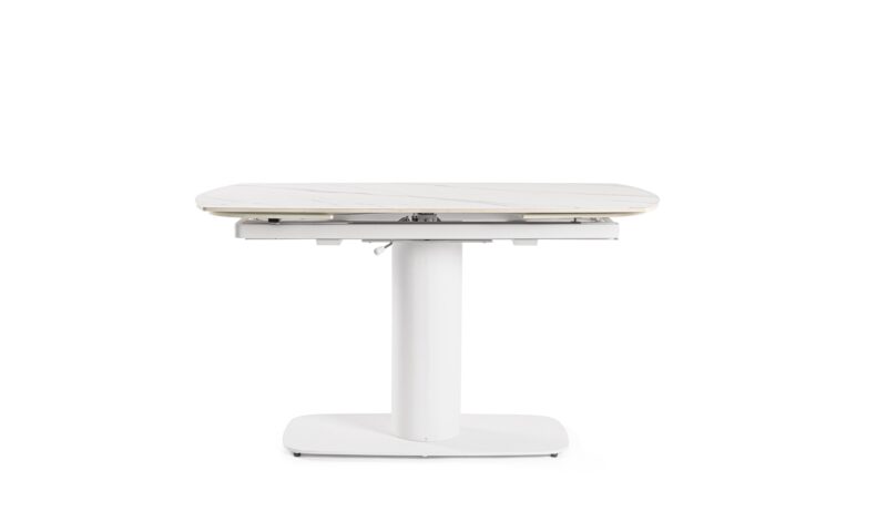 Jeremias - Mesa Extensible de 140 x 80 cm Blanco - Imagen 4