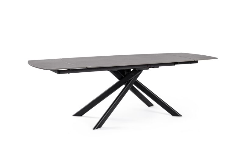 Joakim - Mesa Extensible de 180 x 90 cm Negro
