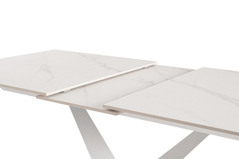 Johannes - Mesa Extensible de 160 x 90 cm Blanco - Imagen 6