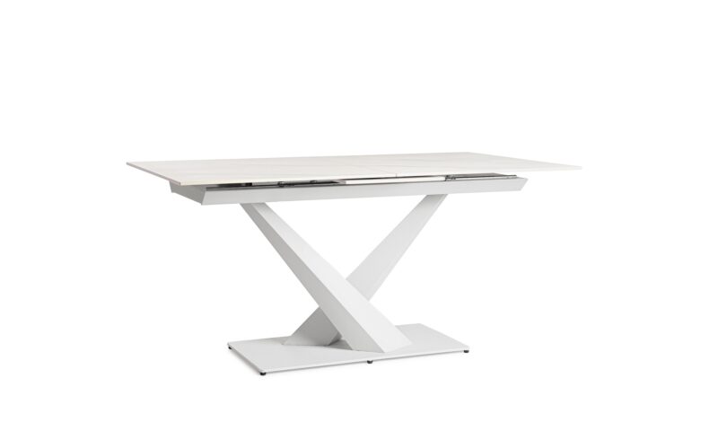 Johannes - Mesa Extensible de 160 x 90 cm Blanco - Imagen 2