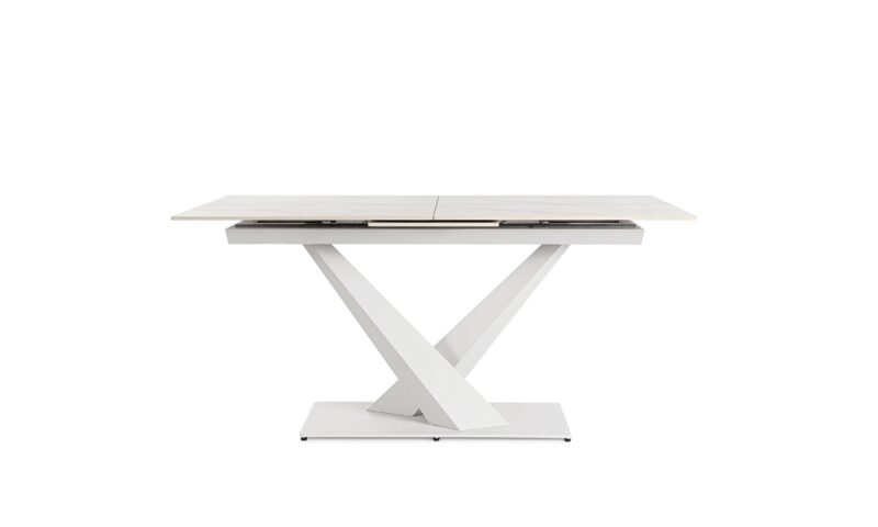 Johannes - Mesa Extensible de 160 x 90 cm Blanco - Imagen 4