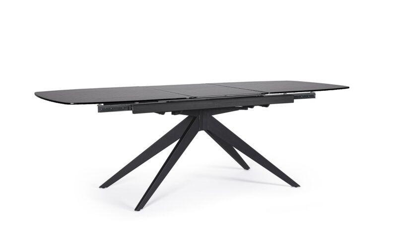 Anja - Mesa Extensible de 180 x 90 cm Vidrio
