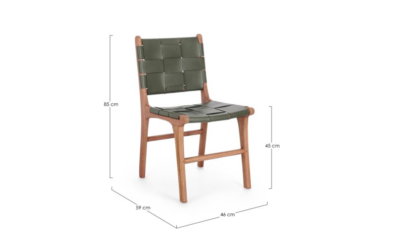 Joanna - Silla Natural/Verde - Imagen 6