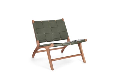 Joanna - Sillón Lounge Natural/Verde