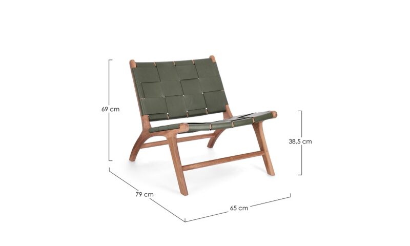Joanna - Sillón Lounge Natural/Verde (Pack de 2) - Imagen 7