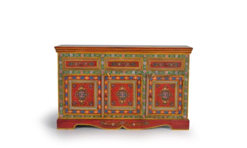 Jaisal - Aparador de 140 cm con 3P/3C