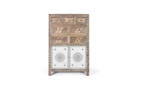 Siwan - Cajonera de 80 cm con 2P/7C