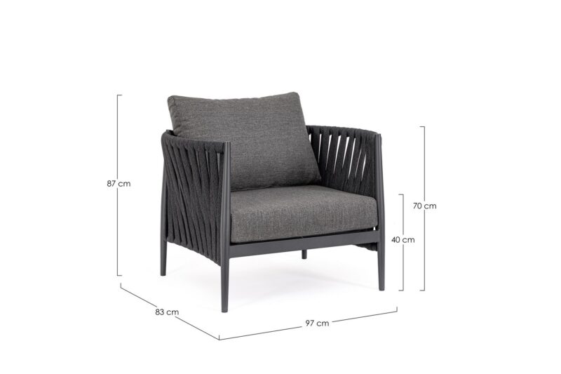 Jacinta - Sillón Antracita - Imagen 6