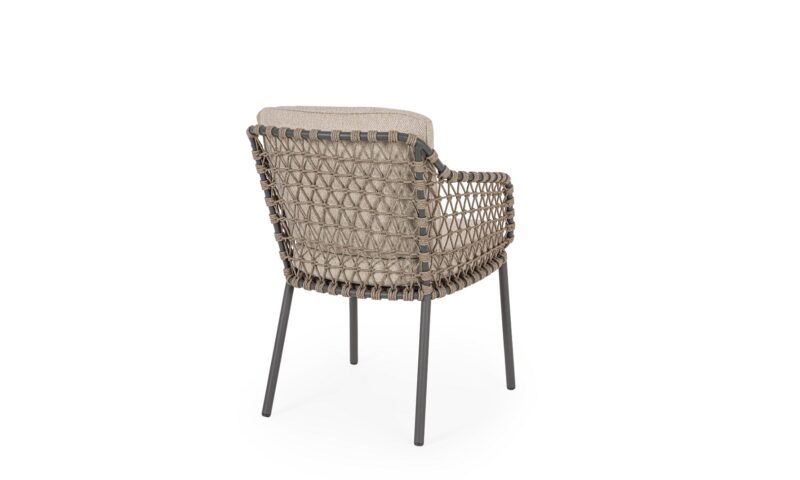 Ivissa - Silla de exterior, Antracita/Taupe - Imagen 4