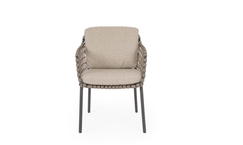 Ivissa - Silla de exterior, Antracita/Taupe - Imagen 3