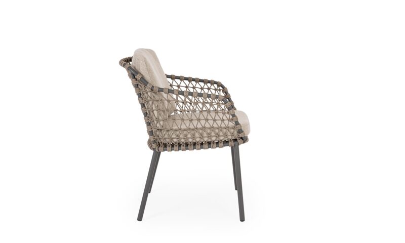 Ivissa - Silla de exterior, Antracita/Taupe - Imagen 2