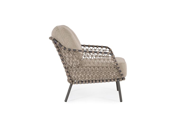 Ivissa - Sillón de exterior, Antracita/Taupe (Pack de 2 uds) - Imagen 3