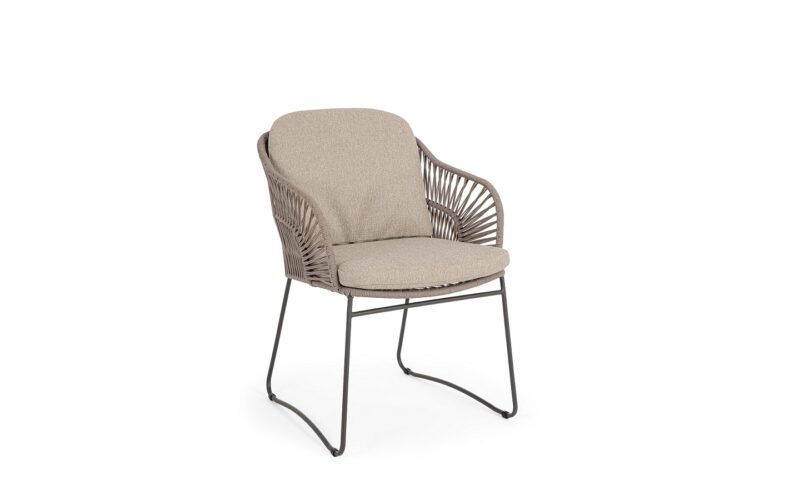 Carles - Silla de exterior, Antracita/Taupe