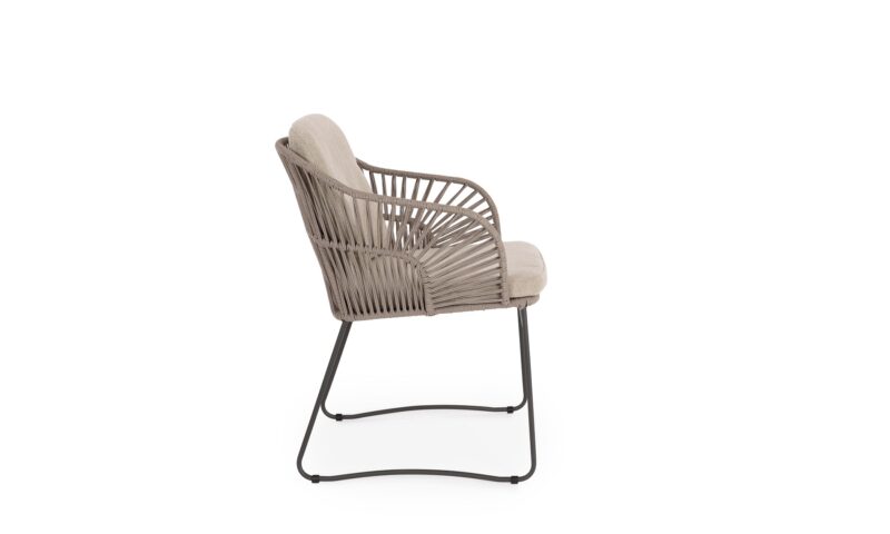 Carles - Silla de exterior, Antracita/Taupe - Imagen 2