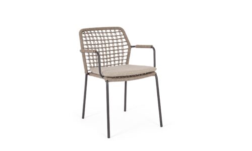 Canar - Silla de exterior, Antracita/Beige