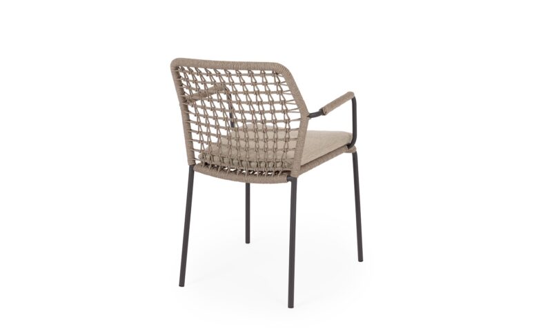 Canar - Silla de exterior, Antracita/Beige - Imagen 4