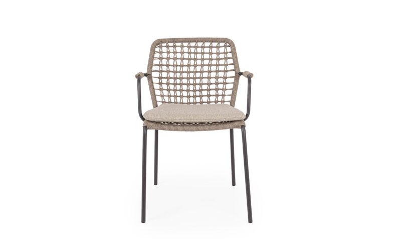 Canar - Silla de exterior, Antracita/Beige - Imagen 3