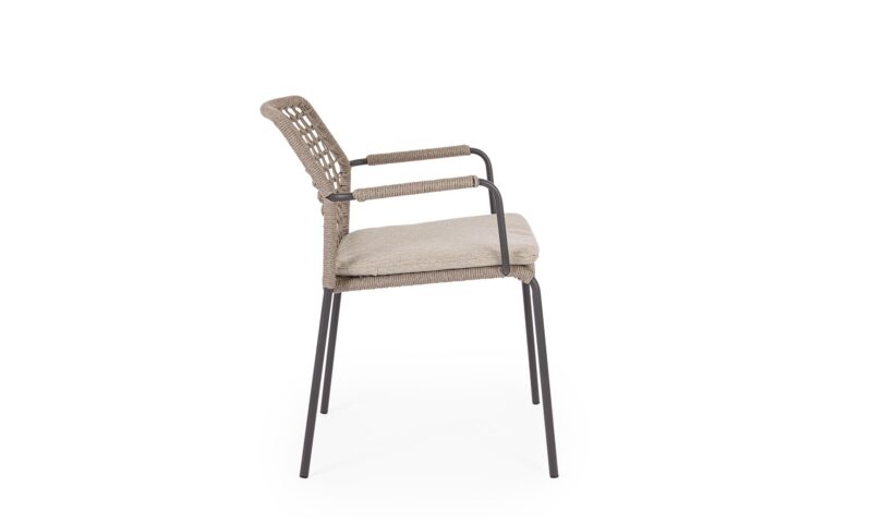 Canar - Silla de exterior, Antracita/Beige - Imagen 5