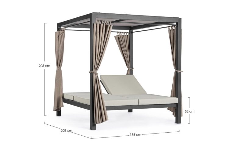 Dream - Daybed de exterior Antracita - Imagen 7