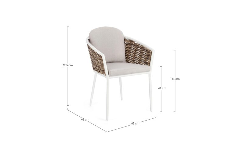 Maribela - Silla de exterior Blanco - Imagen 6