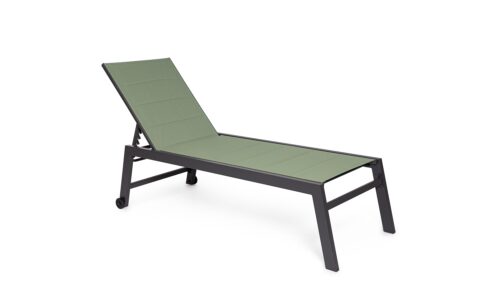 Hilde - Tumbona Antracita/Verde