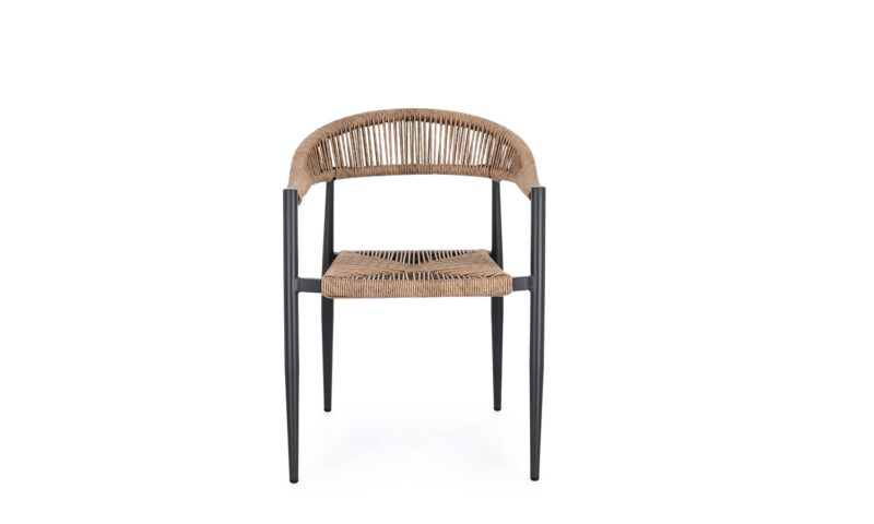 Jandia - Silla de exterior, Antracita/Natural - Imagen 4