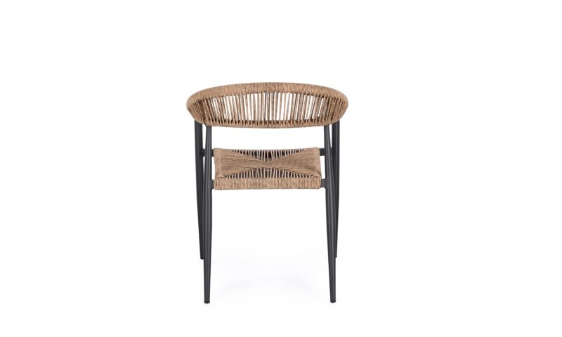 Jandia - Silla de exterior, Antracita/Natural - Imagen 6