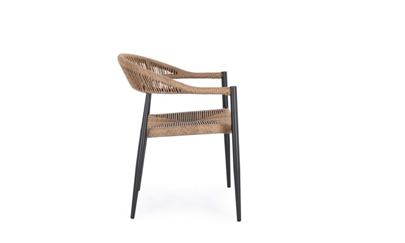 Jandia - Silla de exterior, Antracita/Natural - Imagen 2